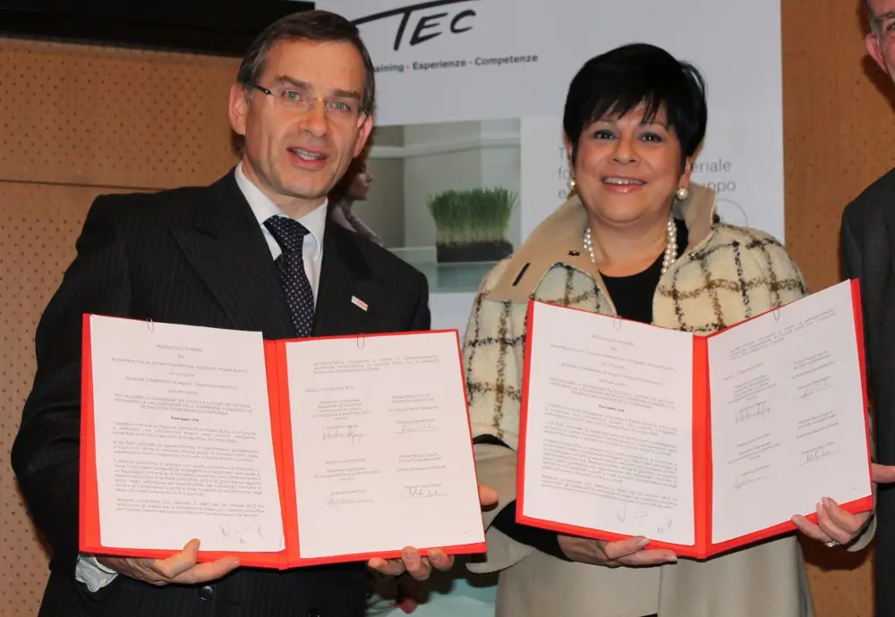 Bosch e Regione Lombardia per l'occupazione dei giovani