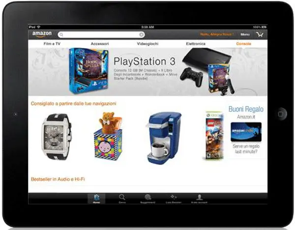 App Amazon Mobile per iPad dedicata allo shopping