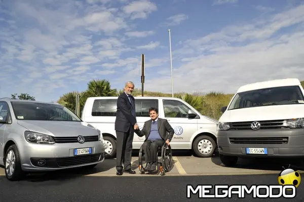 a sx massimo nordio ad vw group italia a dx luca pancalli presidente c i p