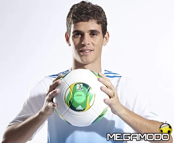 adidas oscar holding the confederations cup 2013 official match ball v2
