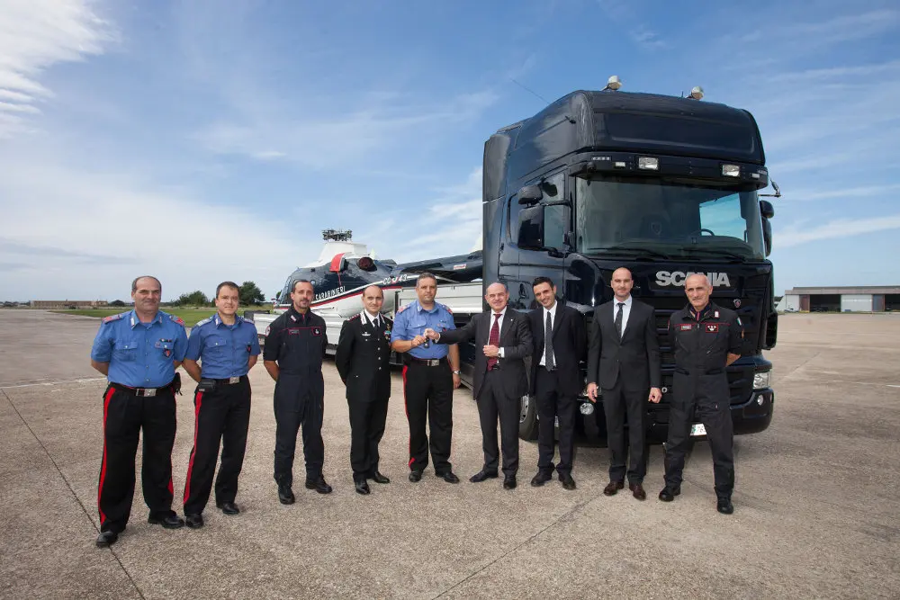 Scania R480 per il Raggruppamento Aeromobili Carabinieri di Pratica di Mare