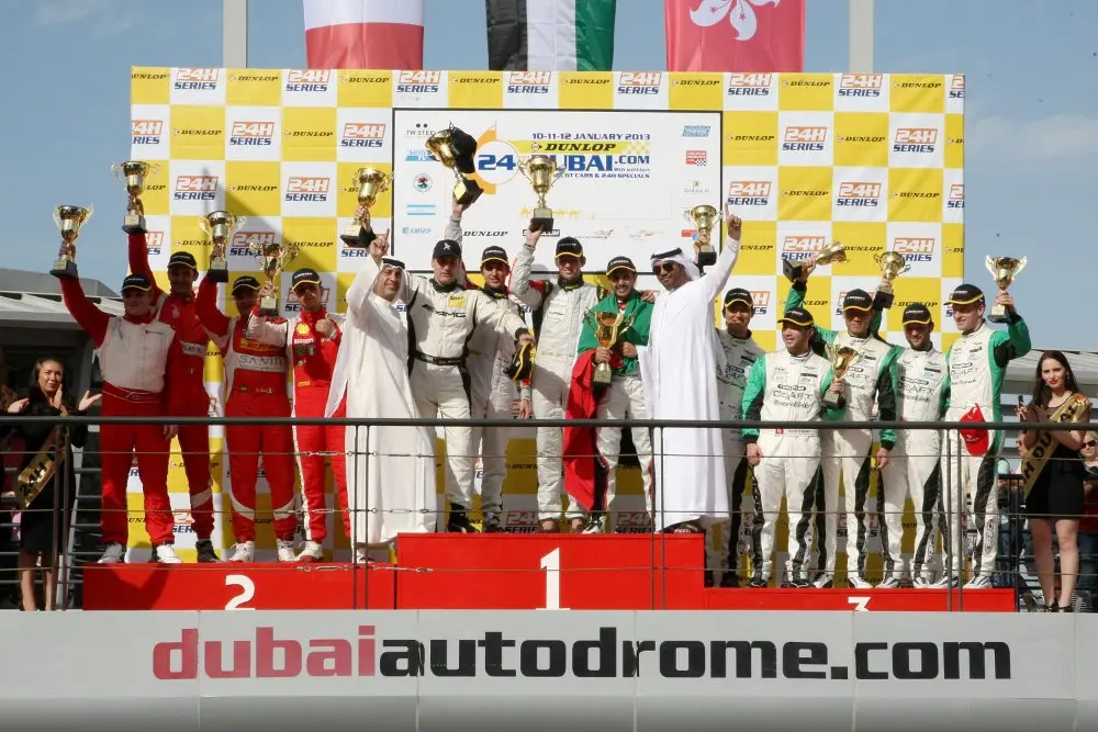 24 Ore Dunlop di Dubai, seconda vittoria per il Team Abu Dhabi by Black Falcon 