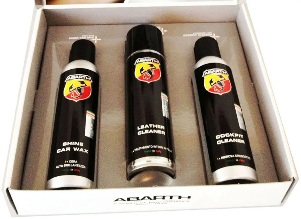 Cofanetto Abarth Kit Car Care by Green Star, attenzioni speciali per l'auto