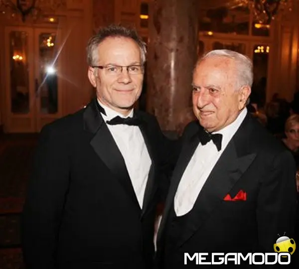 ciccio alessi con thierry fremaux direttore del festival di cannes foto di pietro coccia