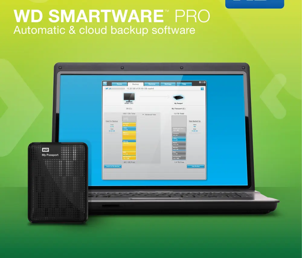 WD SmartWare Pro semplifica il backup dei file con l'integrazione a Dropbox