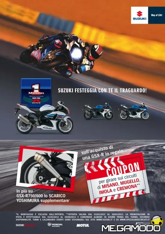 Promozioni Suzuki per supersportive ed enduro