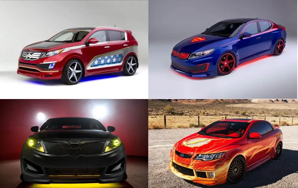 Auto Kia dedicate ai Supereroi