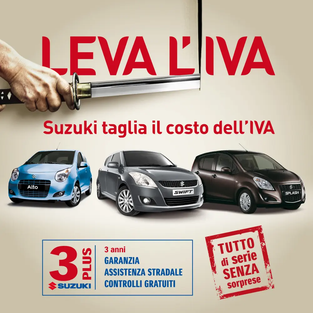Suzuki "Leva L'Iva" prosegue fino al 30 giugno