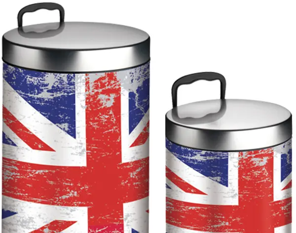 Pattumiera Meliconi Union Jack in british style