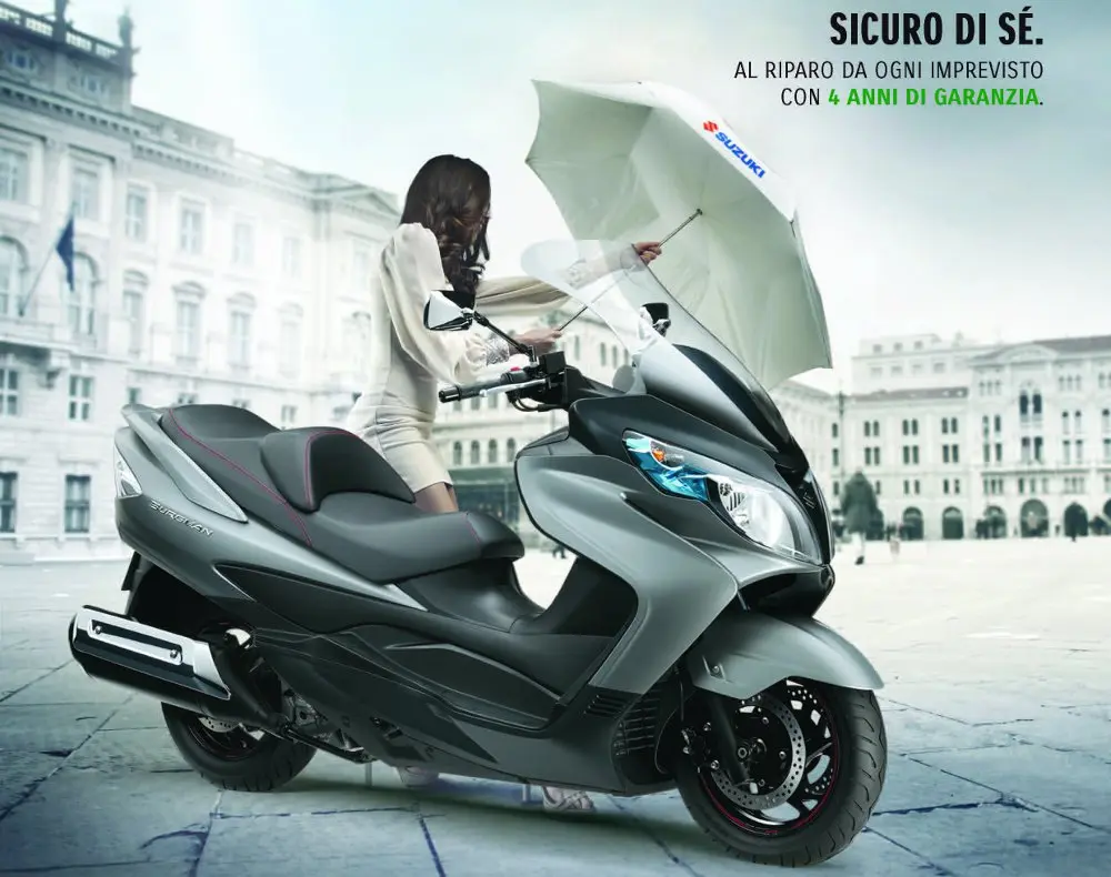 Suzuki Burgman 400, 4 anni di garanzia 