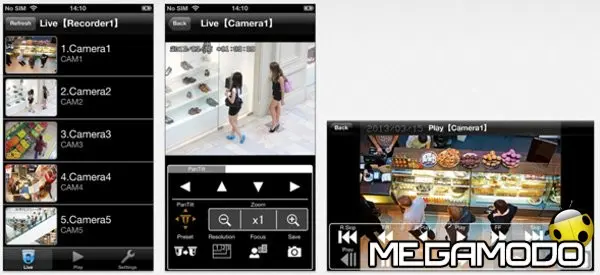 App "Panasonic Security Viewer" per NVR WJ-NV200