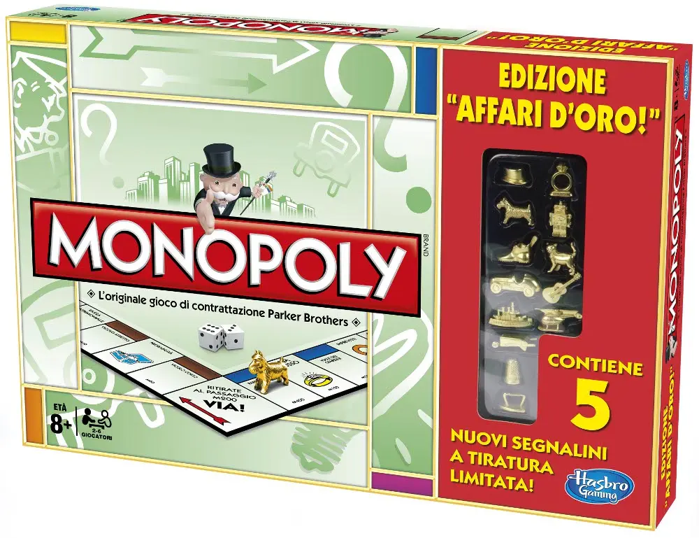 Monopoly Affari d’oro, edizione limitata con le pedine d'oro