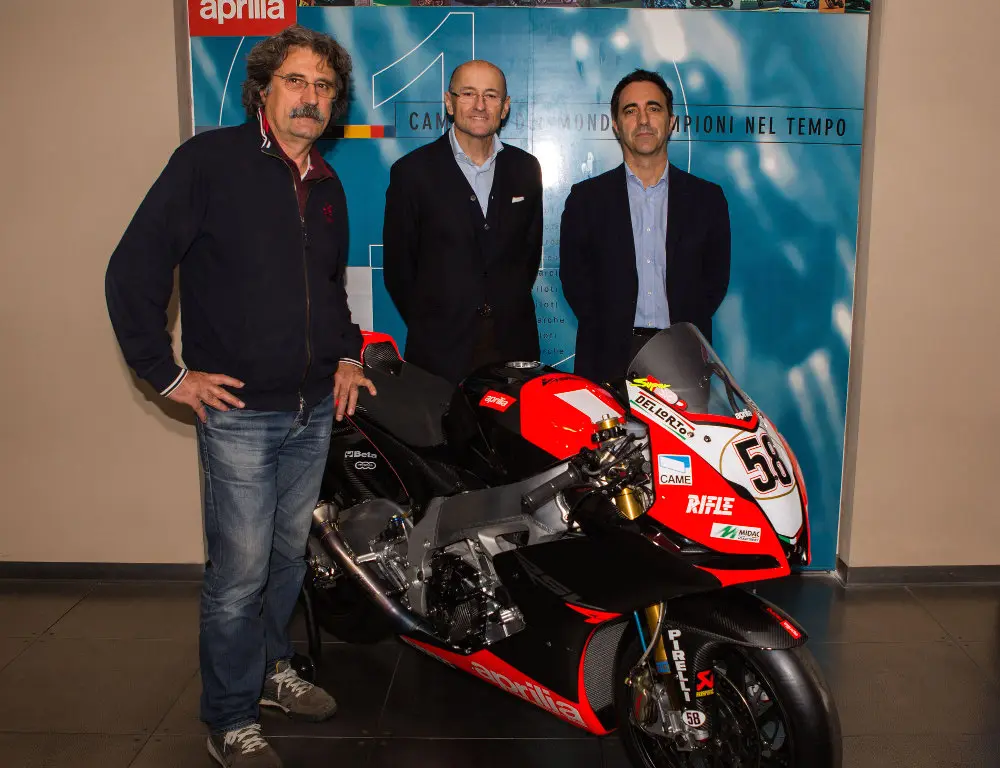 L'Aprilia RSV4 SBK alla Fondazione Marco Simoncelli