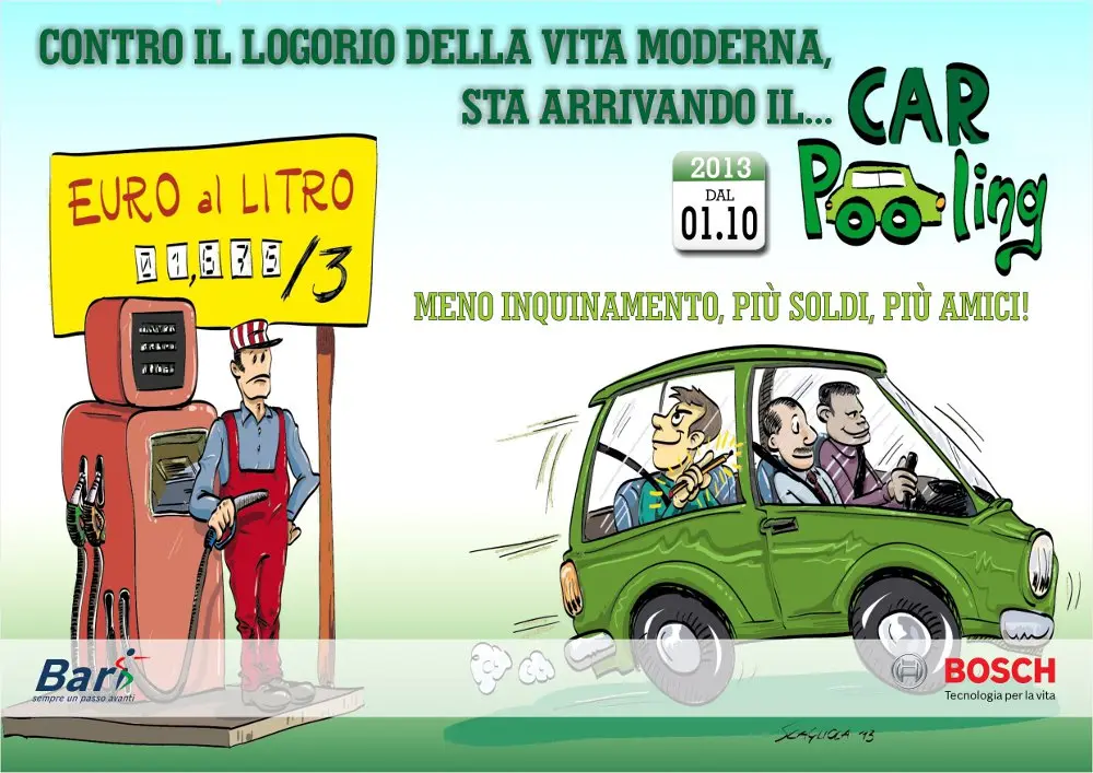 Bosch per la tutela dell'ambiente: al via il Car Pooling per i collaboratori