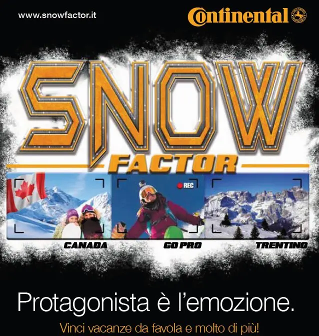 Continental: promozione “Snow Factor”