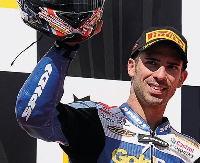 Melandri e Fabrizio con Nolangroup a Eicma 2013