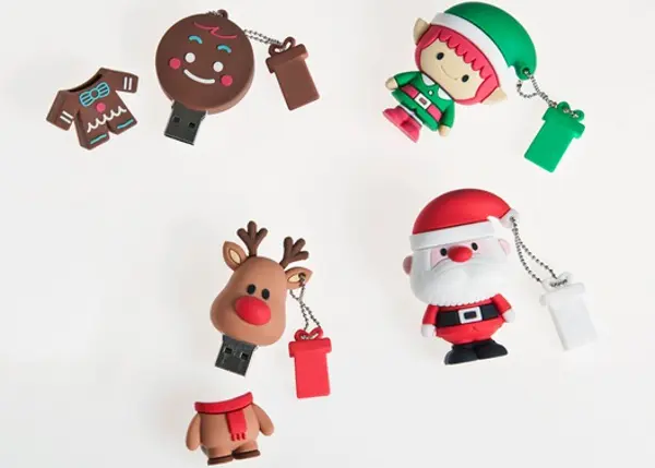 Chiavette USB Christmas Tribe: 4 personaggi simbolo del Natale 