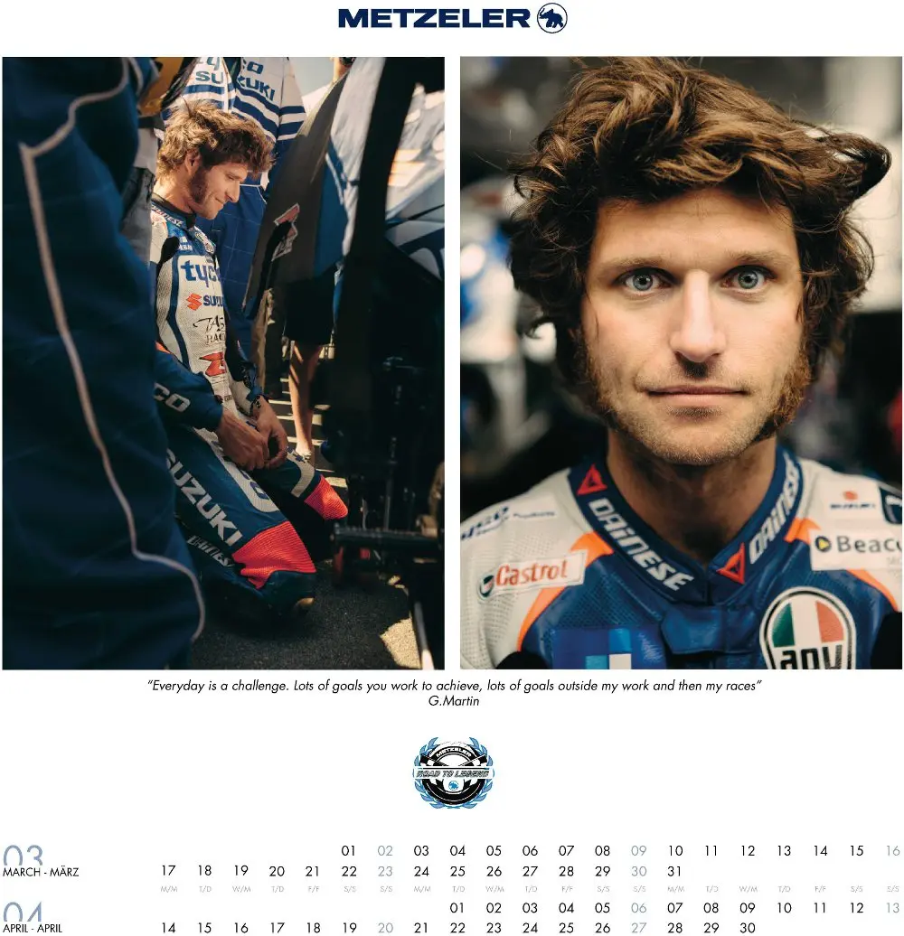 Calendario Metzeler 2014: "The road to legend”
