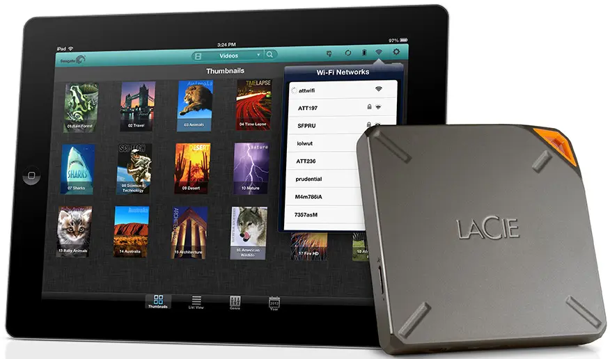 LaCie Fuel: l'hard disk wireless per iPad, iPhone e Mac