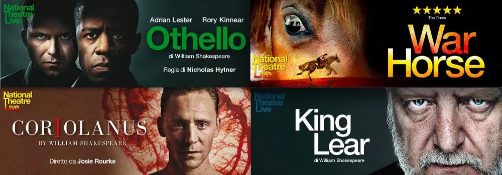 National Theatre di Londra: arrivano al cinema Othello, Coriolanus, War Horse e Re Lear