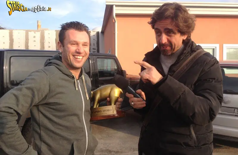 Striscia la notizia: Tapiro d’oro ad Antonio Cassano 