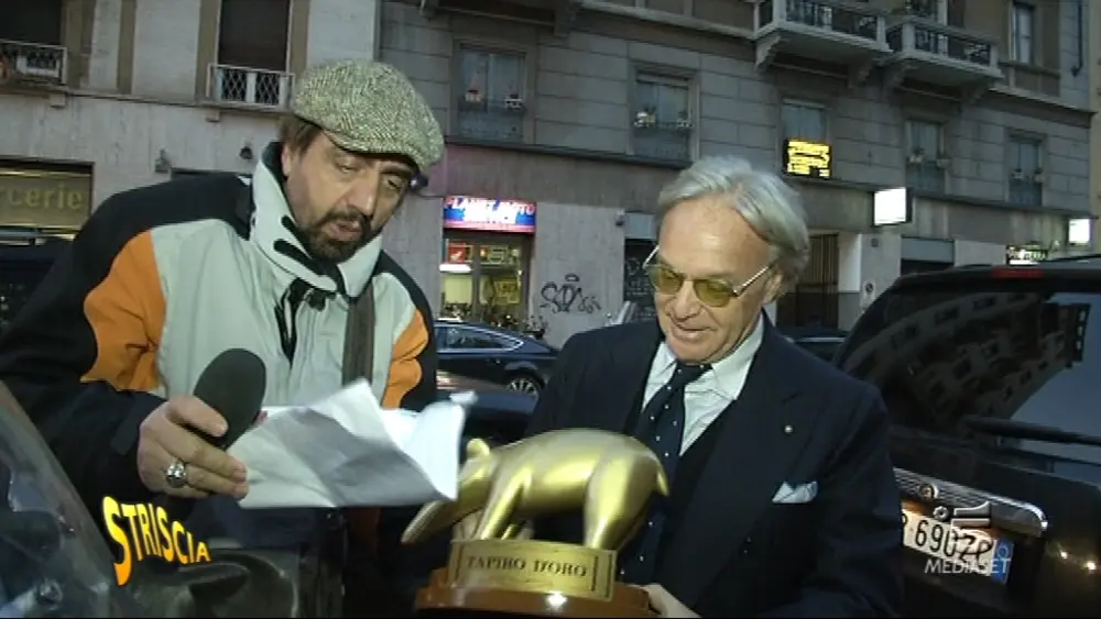 Striscia la notizia: tapiro d'oro a Diego Della Valle