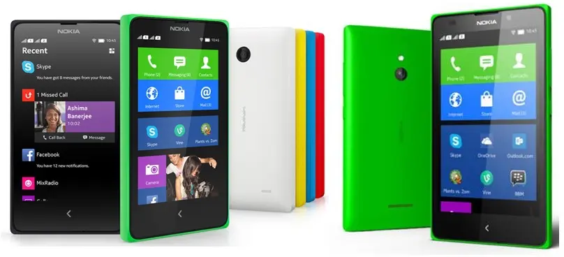Nokia X, Nokia X+ e Nokia XL, la nuova gamma di smartphone 