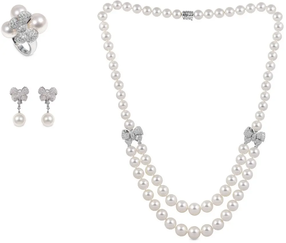 Collezione Bridal by Yoko London in oro bianco, perle e diamanti