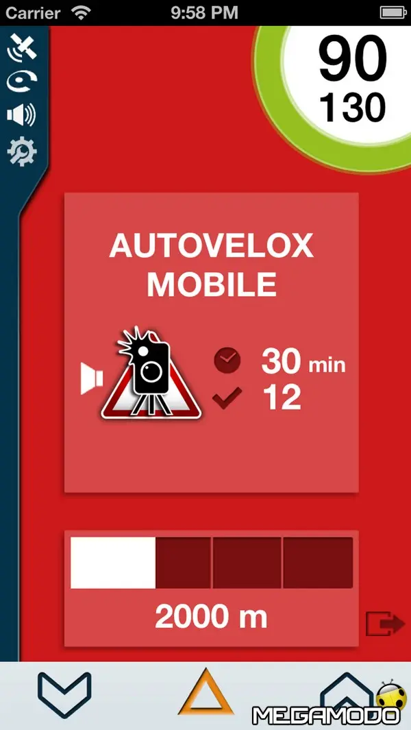 screenshot autovelox mobile