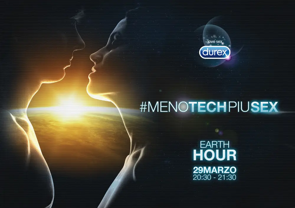 Durex lancia #menotechpiusex in occasione dell’Ora della Terra