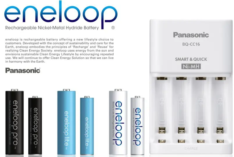 Panasonic Energy lancia eneloop, le nuove batterie ricaricabili 