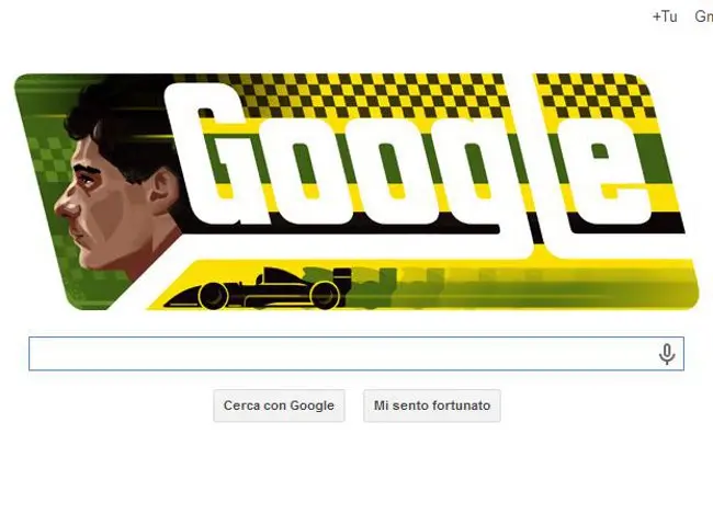 Google ricorda Ayrton Senna, un doodle per il campione di Formula 1