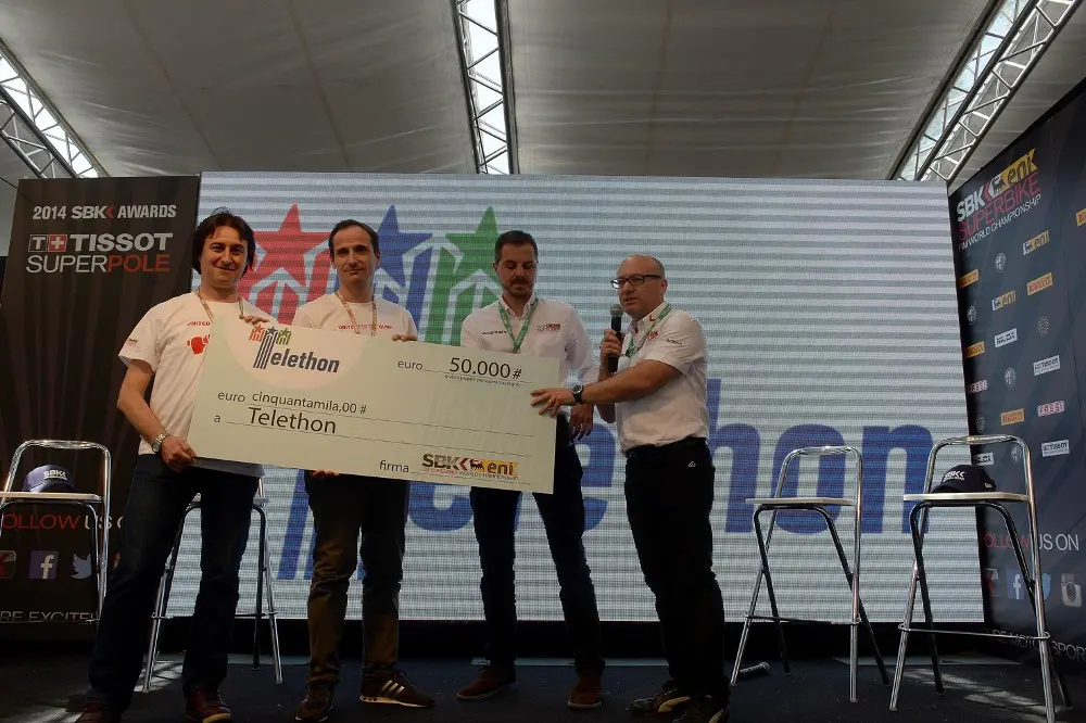 Dorna WSBK al fianco di Telethon