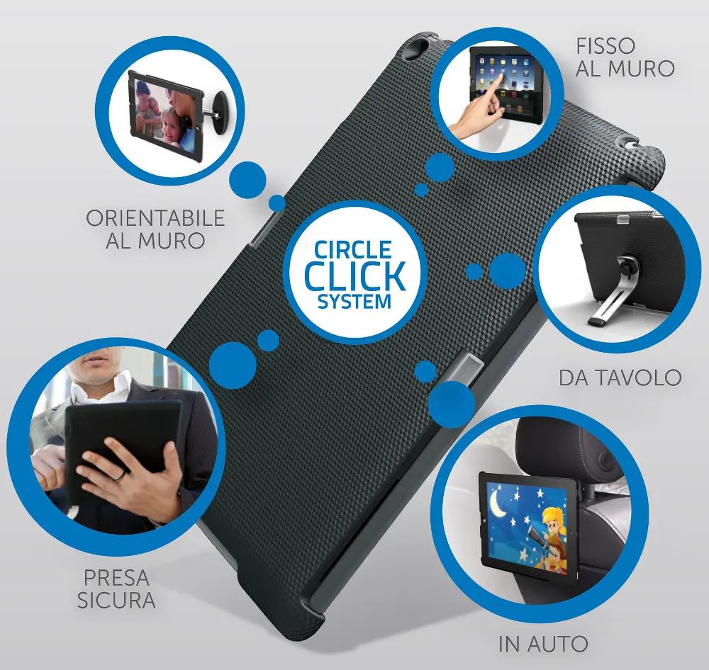 Meliconi Circle Click System, il sistema di supporti per tablet 