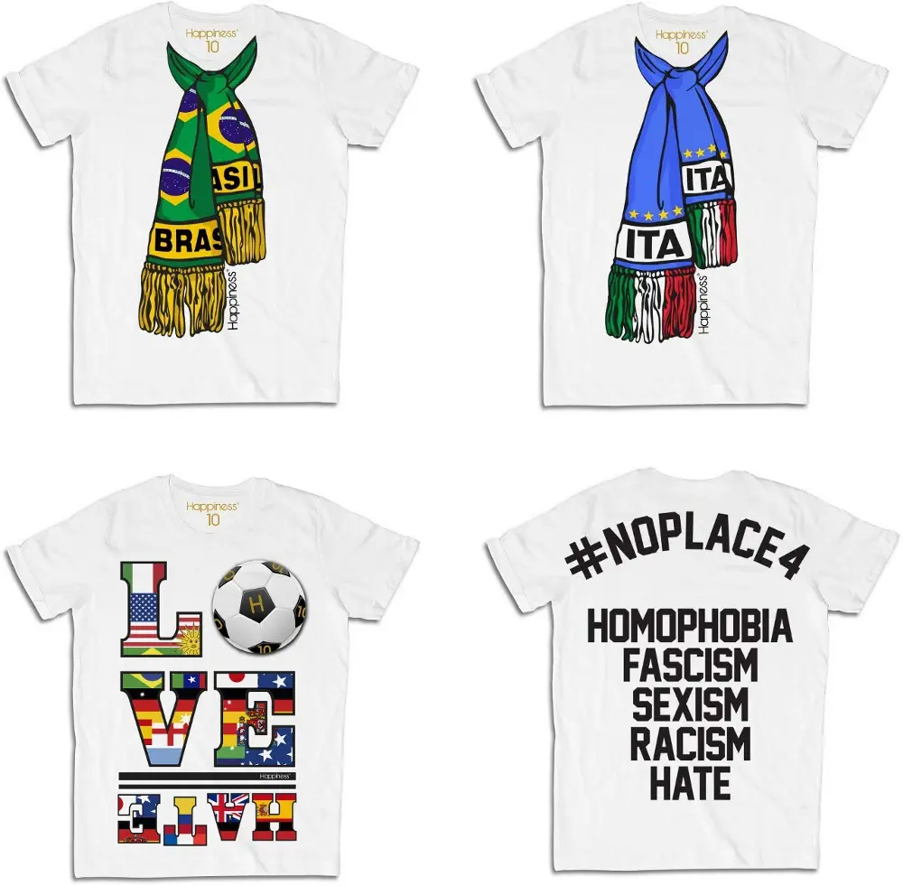 Collezione Happiness dedicata ai mondiali di calcio: no alle discriminazioni