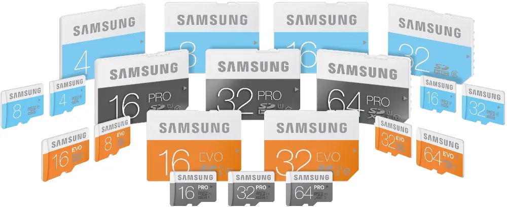 Nuove SD e microSD Samsung: colore e performance