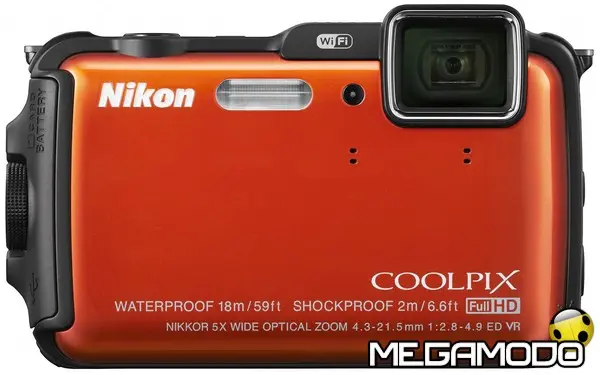 nikon coolpix aw120 or front