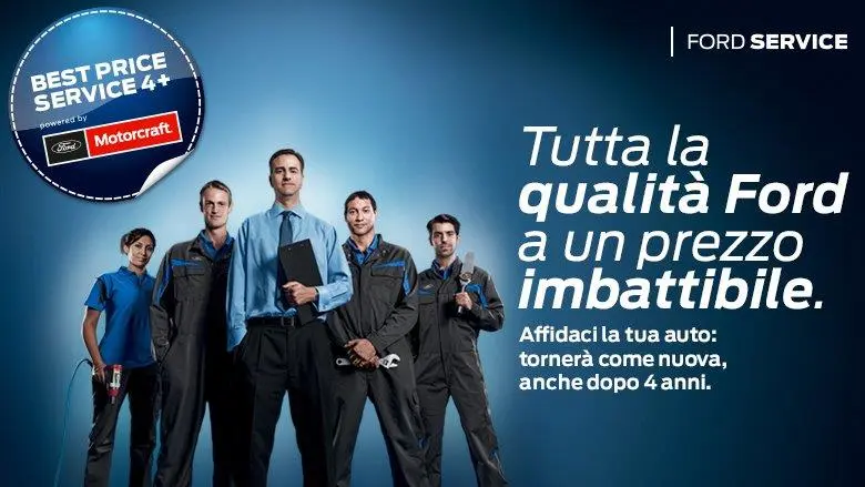 Ford lancia Motorcraft Service 4+: offerte e servizi di assistenza per le auto Ford con più di 4 anni