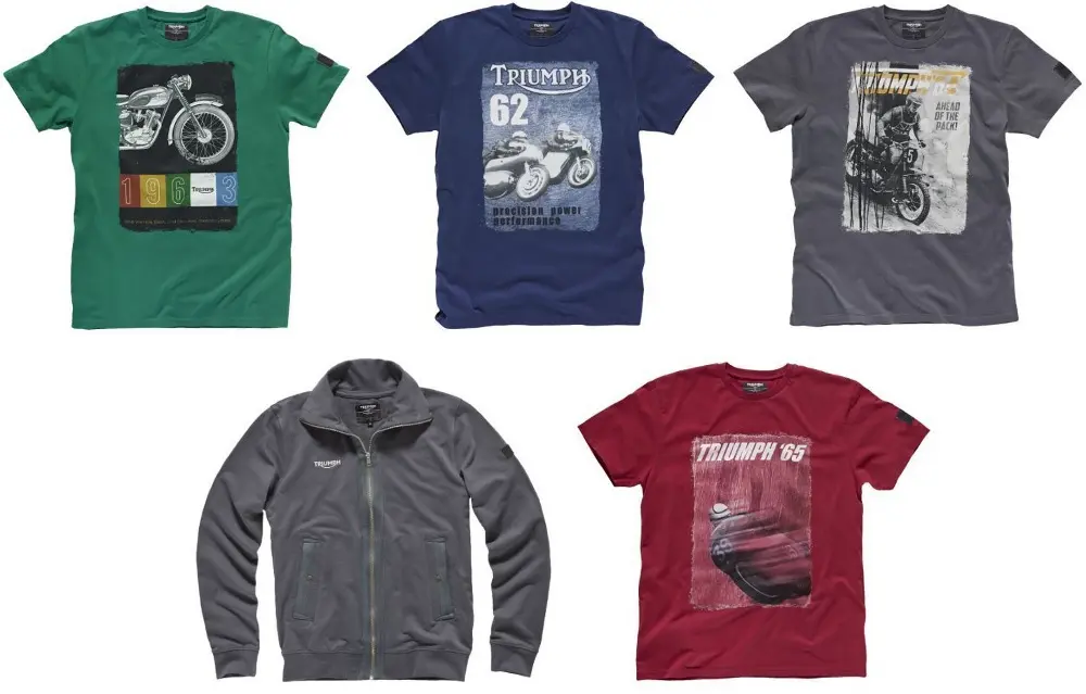 Le t-shirt dedicate agli anni '60 by Triumph Motorcycles 