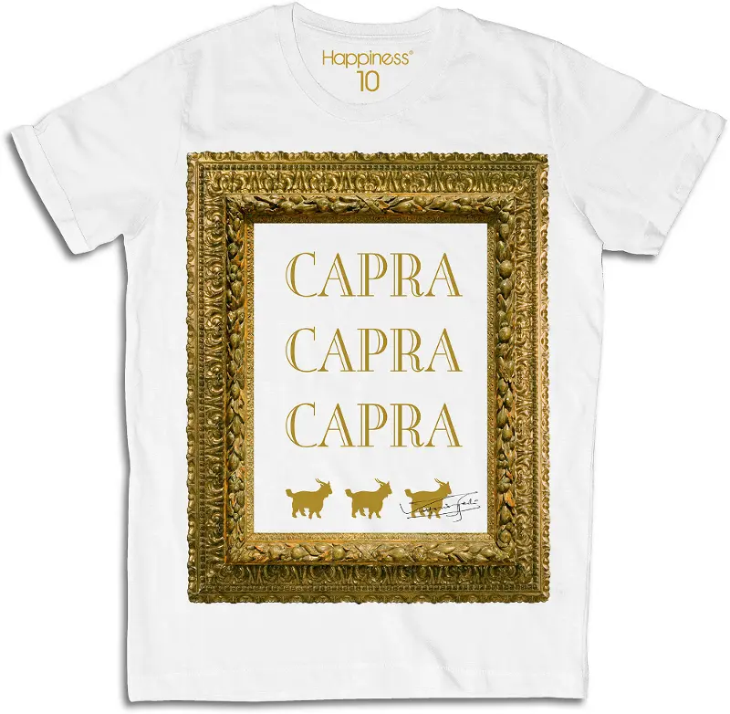 T-shirt "Capra" by Happiness e Vittorio Sgarbi