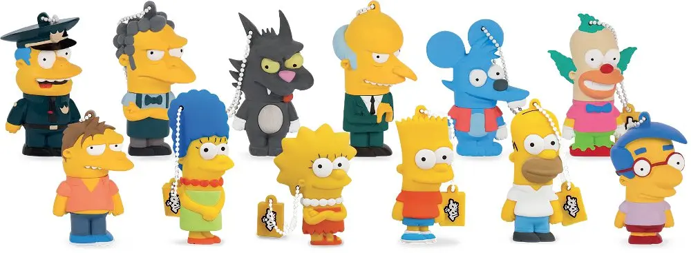 Simpson: otto nuovi personaggi per la chiavette USB firmate Tribe 