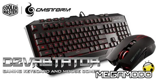 Tastiera e mouse CM Storm Devastator-Red Edition: il gaming si tinge di rosso