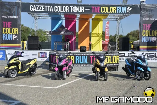 nuovo yamaha tricity alla the color run milano 2014 12