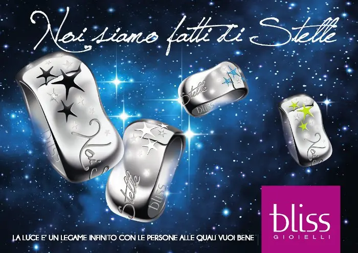 Nuova collezione anelli Bliss: “Noi siamo fatti di stelle”