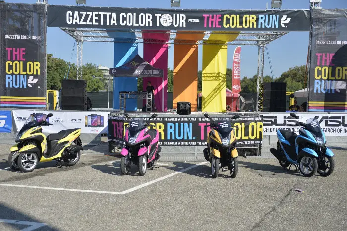 Il nuovo Yamaha Tricity alla The Color Run Milano