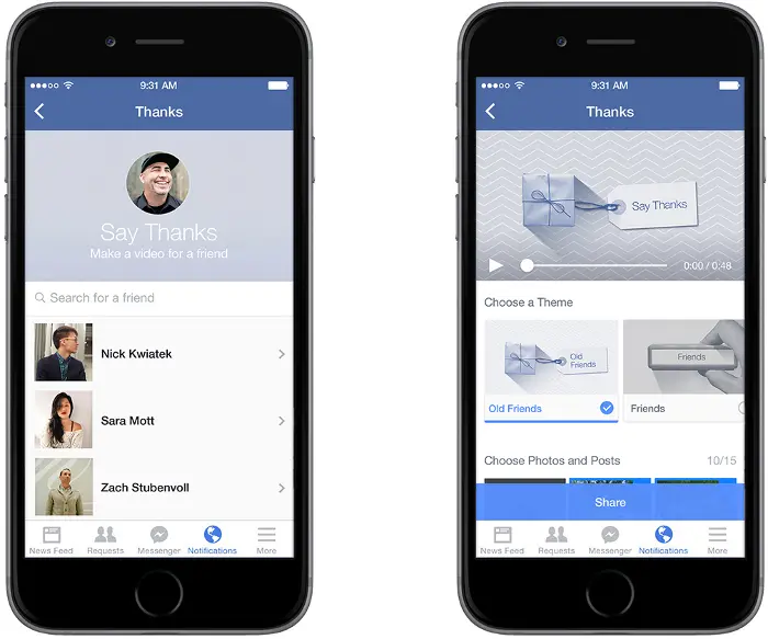 "Di' Grazie a Qualcuno" con Facebook