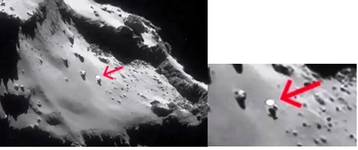 Due ufologi ricercatori notano "qualcosa" sulle foto di Rosetta: si tratta di un UFO?