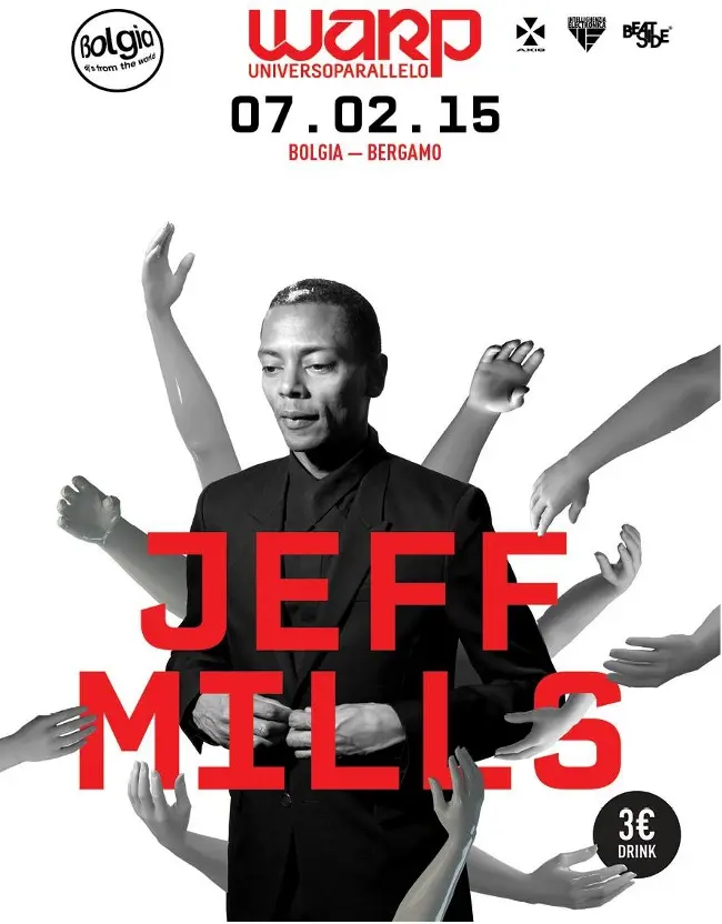 Jeff Mills il 7 febbraio fa ballare il Bolgia di Bergamo