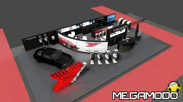 yokohama booth design for geneva auto salon 2015