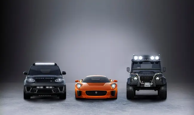 Jaguar Land Rover per "Spectre": i veicoli che prenderanno parte alla 24^ avventura di James Bond